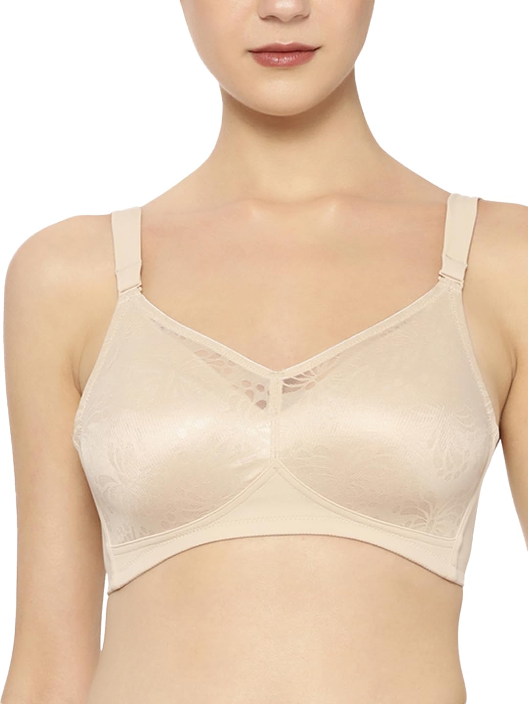 Triumph International Polyamide Women's Non Padded|Non Wired|100I526 Minimizer Full-Coverage Bra|Pack of 1