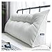 WAJIEFD Cuscini Testata Schienale Letto,Cuscino da Lettura Testiera Triangolare di Posizionamento Supporto, Rimovibile e Lavabile,6 Colori,7 Taglie (Color : White, Size : 150X30X50CM)