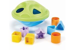 Shape Sorter Toy for Babies ages 6 months and up, Green Toys