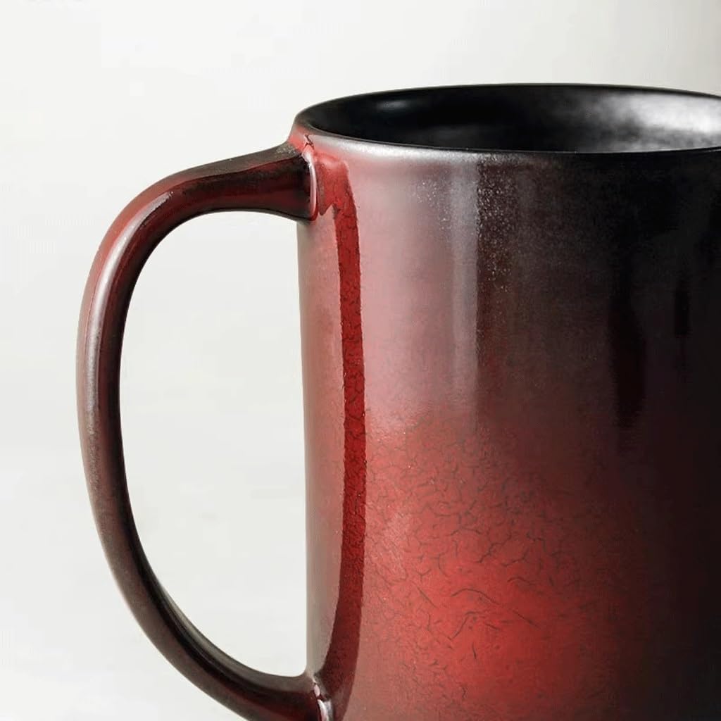 ENGENDER Tazas Cafe Taza De Café Cerámica Piedra, Retro, Horno Convertido En Hogar, Agua Gran Capacidad, Té Oficina Mug Cups(A)