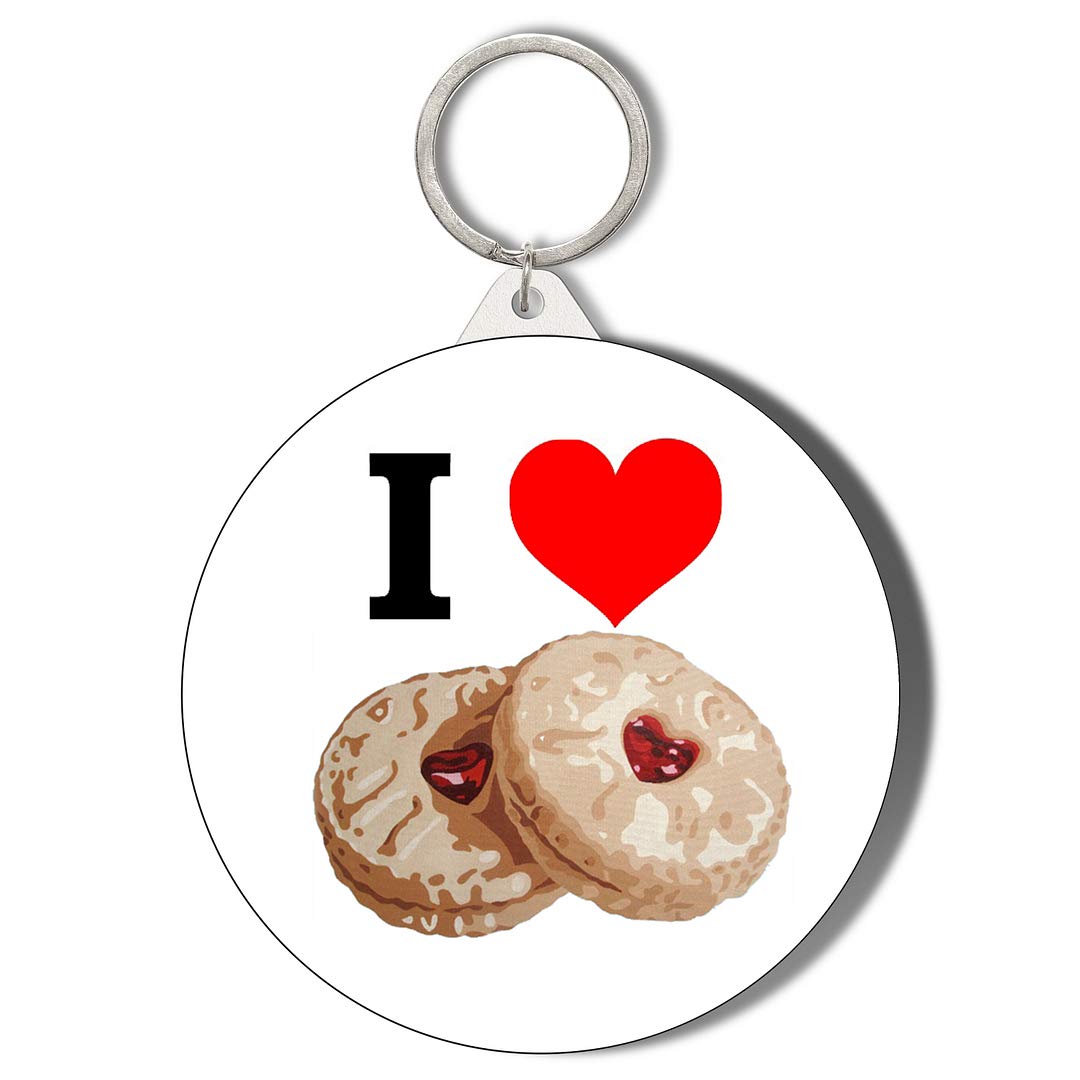 I LOVE JAMMIE DODGERS 45mm Keyring