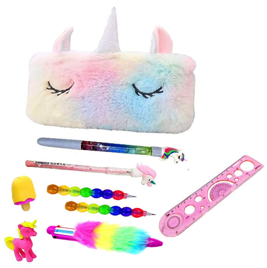 See full amazon price history chart for KOBBET® 9 Pieces | Pencil Pouch with Stationery, Unicorn Stationery Set with Pencil Pouch 1 Pouch, 1 Fur Pen, 1 Water Pen, 1 Unicorn Pencil, 2 Stacking Pencil, 1 Scale, 2 erasers Gift Set (Combo 2) KOBBET® 9 Pieces | Pencil Pouch with Stationery, Unicorn Stationery Set with Pencil Pouch 1 Pouch, 1 Fur Pen, 1 Water Pen, 1 Unicorn Pencil, 2 Stacking Pencil, 1 Scale, 2 erasers Gift Set (Combo 2) (B0B46BSSS5) Amazon Price History, Amazon Price Tracker