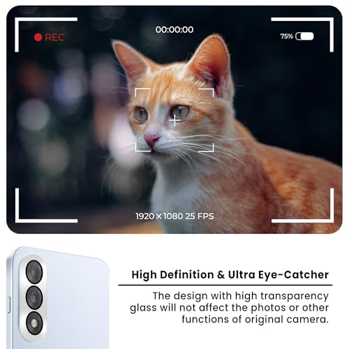 Image of FIRST MART Tempered Glass for Oneplus Nord 5 5G with Silver Camera Ring Guard & Installation Kit | HD Clear Edge-to-Edge Screen Protector, Scratch Resistant, Case-Friendly | Pack of 1