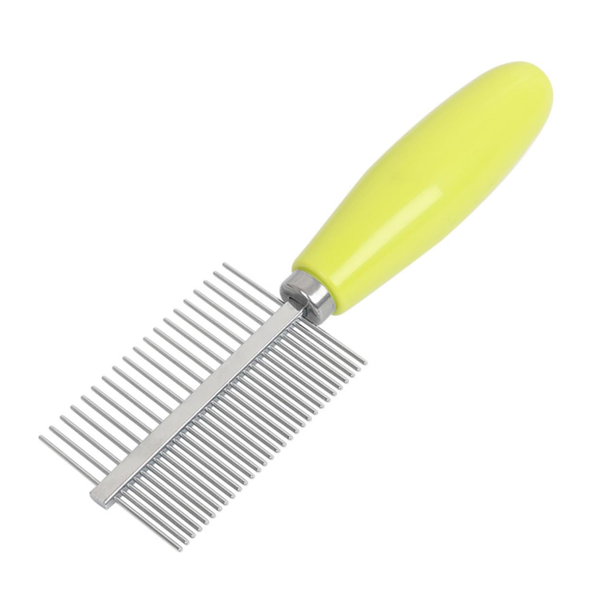 HANABASS Cat Hair Comb Double Sided Cat Brush Pet Shop Beauty Tool Hair Remover Yellow
