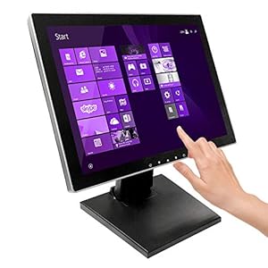 15″ Pro Series Capacitive LED Backlit Multi-Touch Monitor, True Flat Seamless Design Touchscreen, Great for Office, POS, Retail, Restaurant, Bar, Gym, Warehouse, NO Driver Required (15 Inch)