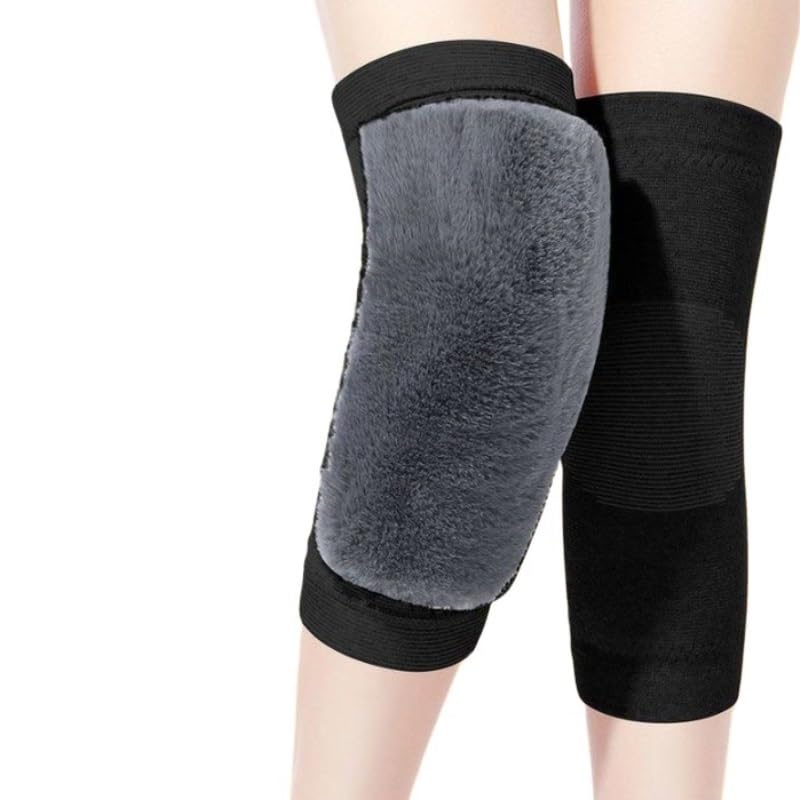 Fleece Sports Knee Pads Thickened Cold Proof Warm Leg Covers