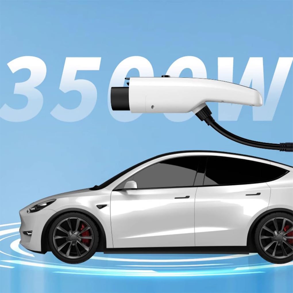 16A 3,5KW 5M jednofazowa ładowarka EV typu 2 ładowarka do pojazdu elektrycznego kabel ładujący z wyświetlaczem LCD EV z torbą