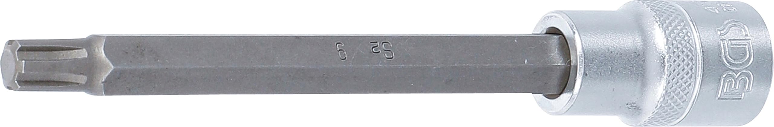 BGS 4174 | Bit Socket | length 140 mm | 12.5 mm (1/2") Drive | Spline (for RIBE) | M9