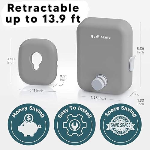 Gorillaline Retractable Clothesline Indoor Outdoor Clothes Line thumb #4
