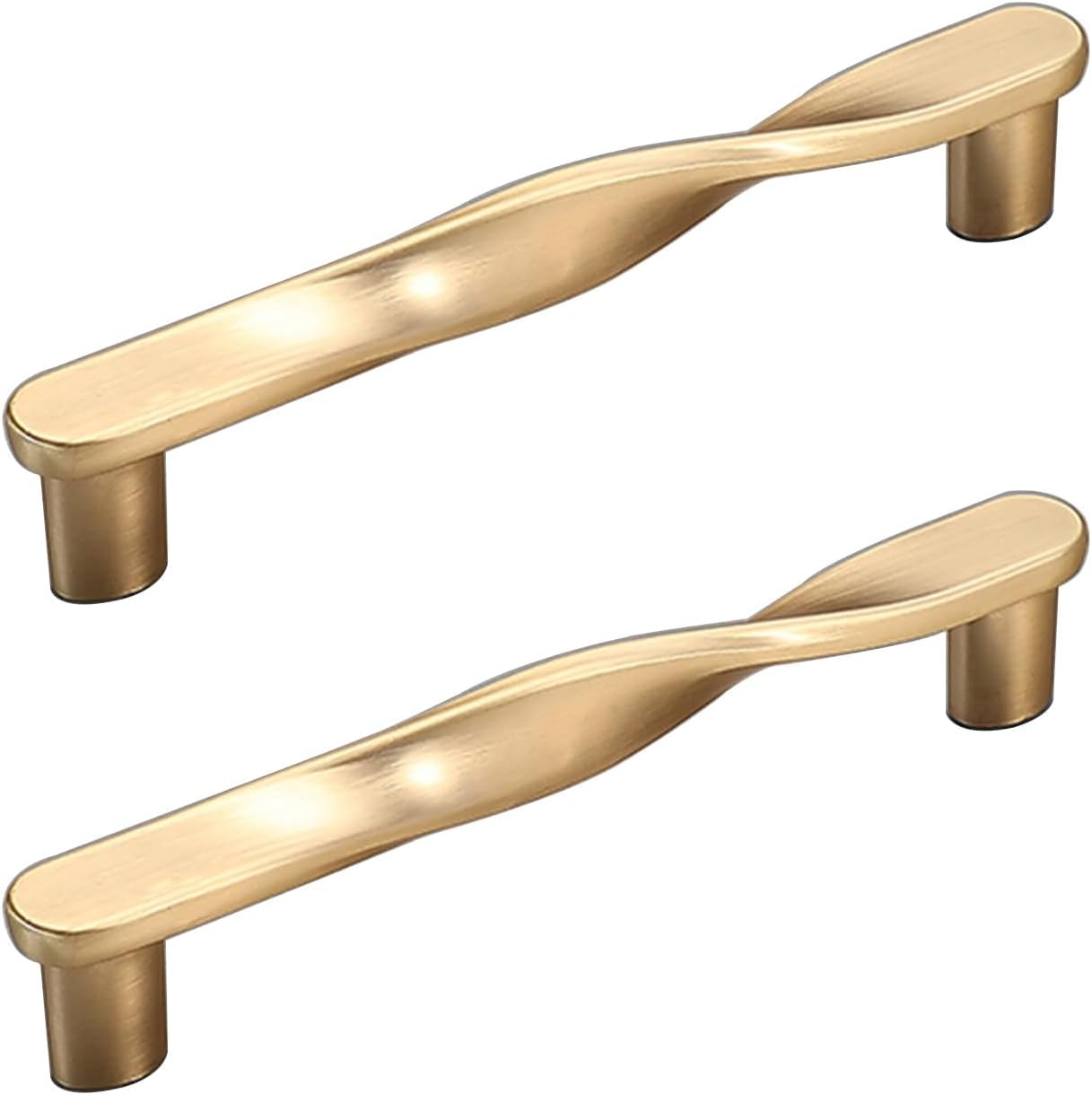 Niusabou Hole Distance:96mm Single Hole Handle, 2 Pcs Zincy Kitchen Cabinet Pulls Drawer Cupboard Knobs Handles With Screws(Hole Distance:96mm)