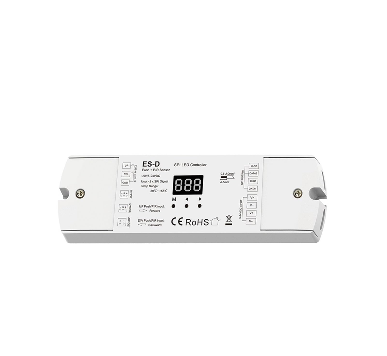 Controller For Luci Scale Con Sensore Di Movimento PIR Con Dimmer Push-off E Controller SPI For Strisce LED Bianche DC 5-24 V
