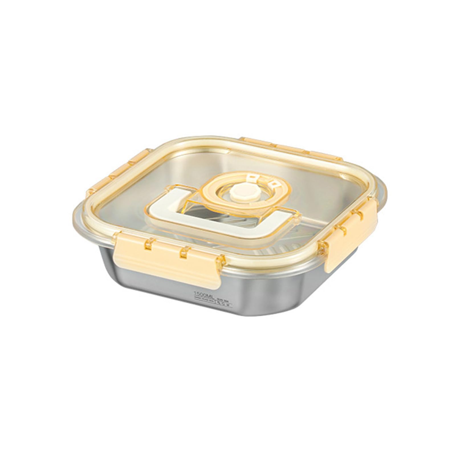 MALSSE Lunch or Snacks Food Container Stainless Steel Meal Preparation Container with Large Capacity for Outdoors Large Capacity Food