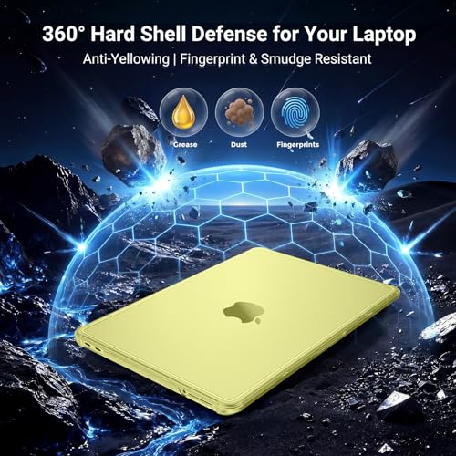 Image of Saco MacBook Neo 13 Inch Case 2026 Release Model A3404 with A18 Pro Chip, Matte Hard Shell Case with Reinforced Corners, Matte Screen Protector & Transparent Keyboard Cover, Matte Clear