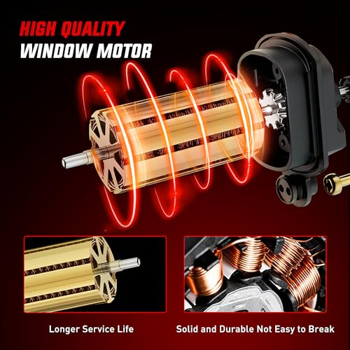 Image of Nilight Rear Driver Side Power Window Regulator /Motor Compatible with 2001 2002 2003 2004 2005 2006 Chevrolet Avalanche Silverado Suburban GMC Sierra Yukon XL 1500 2500 3500 741-578
