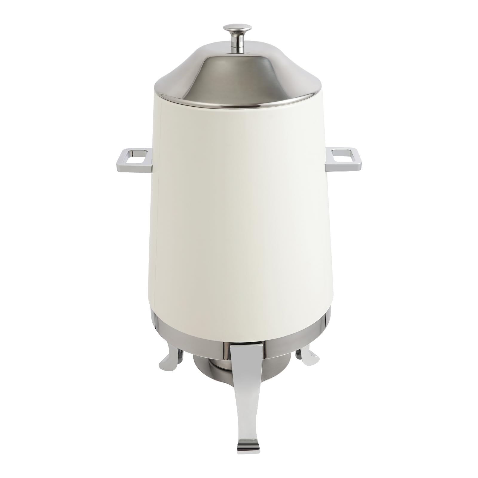 OUKANING Dispensador de bebidas calientes de acero inoxidable de 13 litros, dispensador de bebidas móvil con quemador de alcohol, gran capacidad, dispensador de café sin electricidad para fiestas