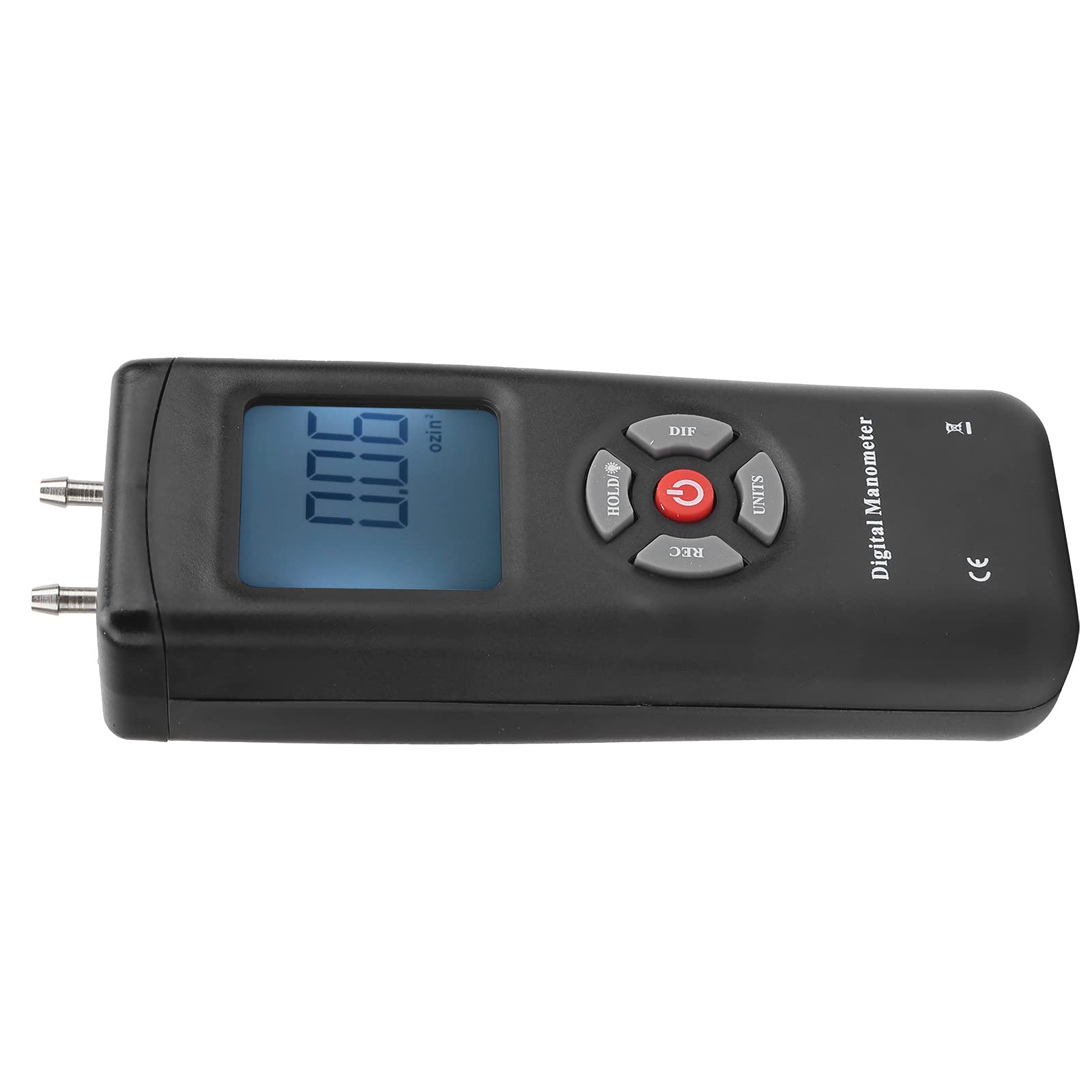 TL101 Manometr cyfrowy miernik ciśnienia powietrza różnicowy tester ciśnienia powietrza z 11 jednostkami pomiarowymi do systemów HVAC Materiał ABS 150 x 55 x 40 mm