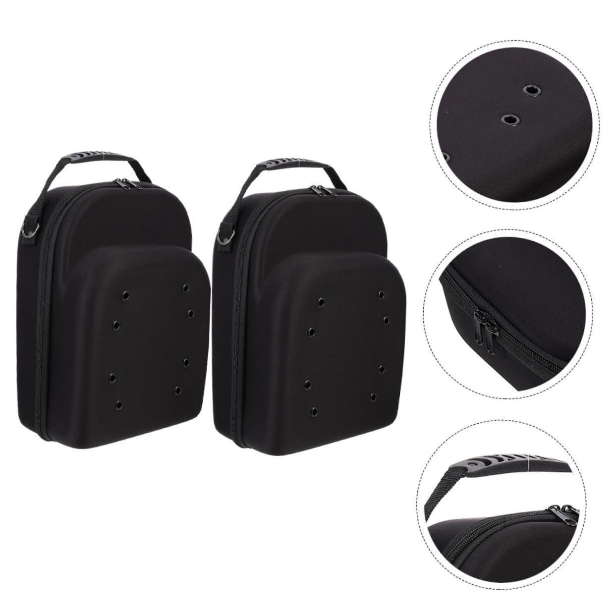 iplusmile Organizer Resistente in Eva 2 Pezzi Baseball da Cappelli Custodia e Comodo Nero, Pratico Versatile da Viaggio Occasioni Speciali e Vacanze