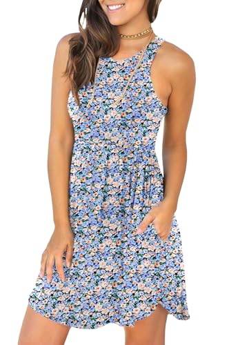 Image of HiMONE Vacation Dresses for Women 2025 Summer Dress Women's Casual Sundresses Casual Beach Petite Sun Dress XS-2XL