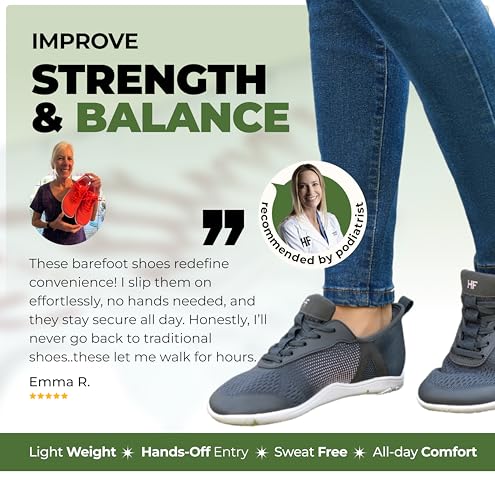 Image of Hike Footwear HF Stride - Hands-Off & Ergonomic Barefoot Shoes for Women Men, Thin Sole & Ultra-Light, Effortless Daily Wear Unisex
