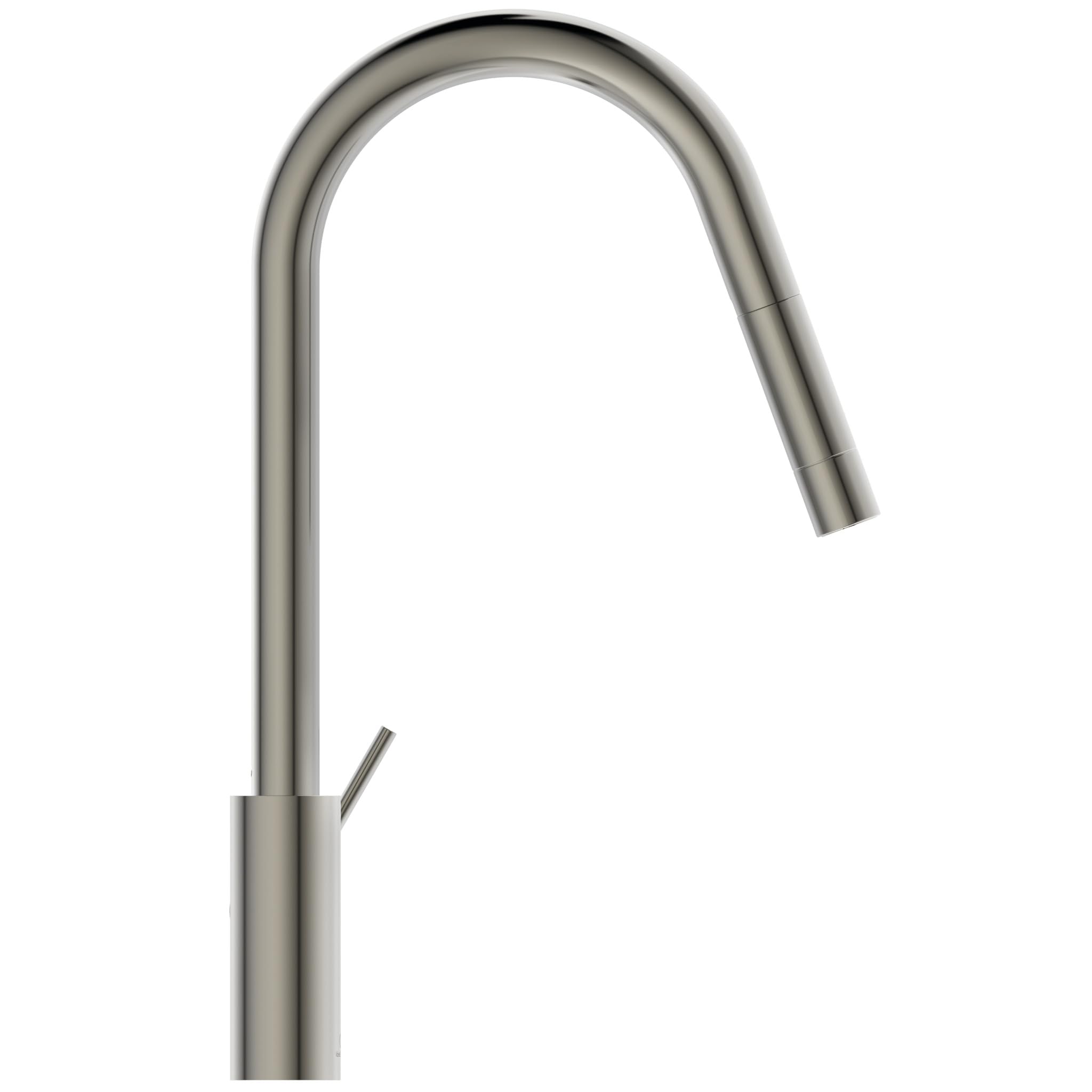 Ideal Standard – Gusto Mitigeur de cuisine, Bec rond en C, avec vaporisateur extractible, bec pivotant à 360°, facile à installer avec la fixation EasyFix+, Silver Storm