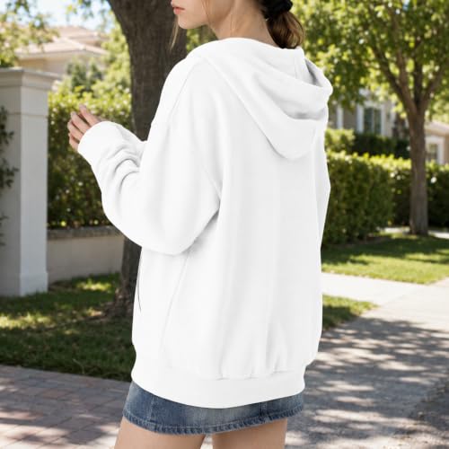 Image of GIVON Basic Lightweight Zip-Up Hoodie Long Sleeve Thin Jacket for Women with Plus Size