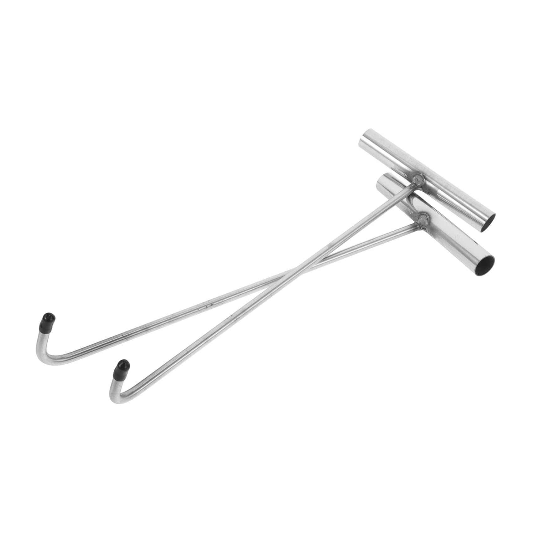 Happyyami 2pcs Stainless Steel Manhole Cover Hook for Storm Drain Easy Lifting Hook for Grates Over Door Hanger