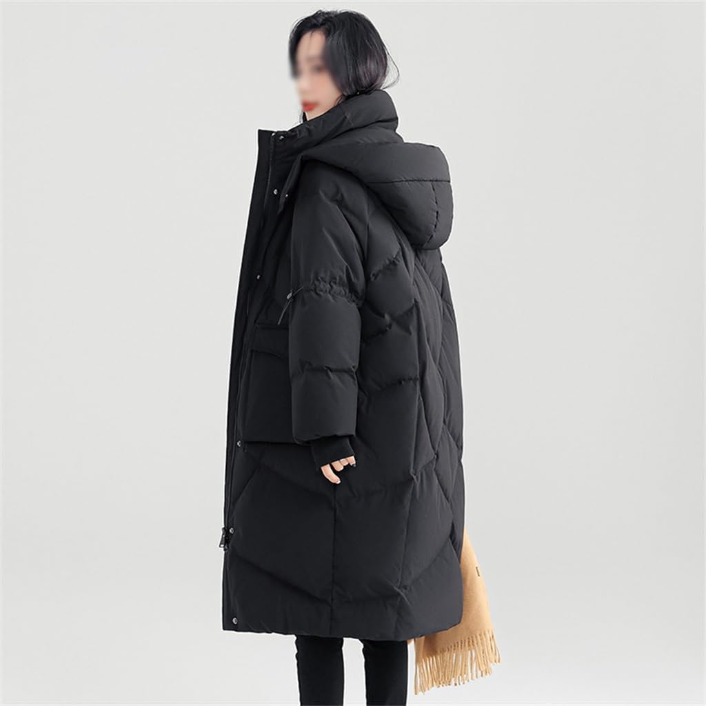 Down Jacket Women's 90 White Duck Down Long Down Jacket Winter Coat