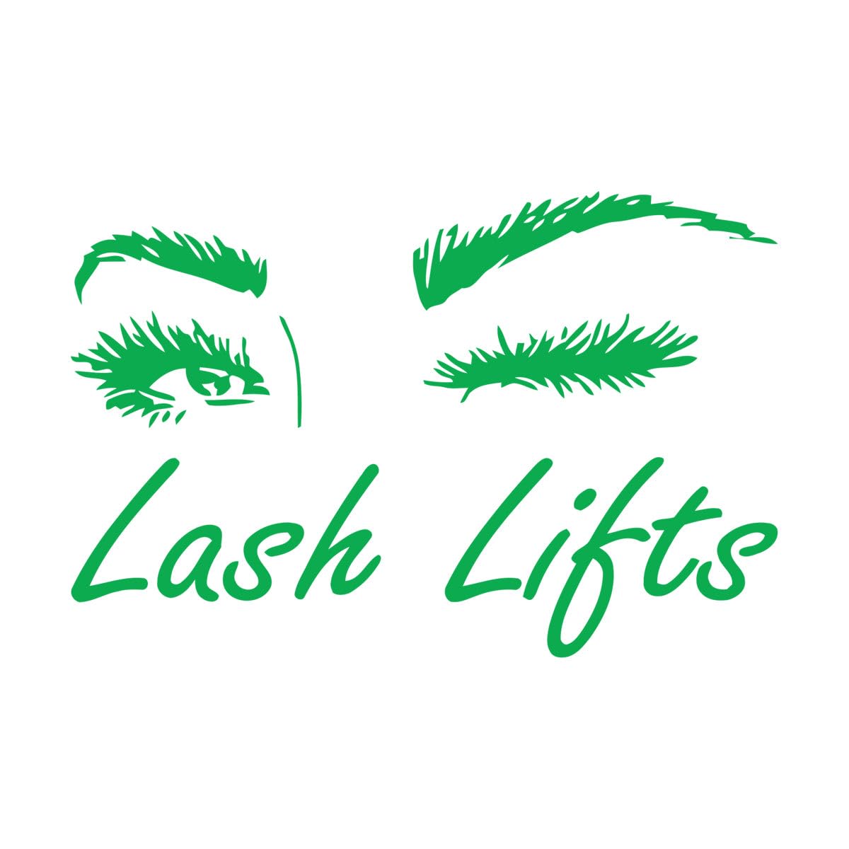 Eyelashes Eye Wall Decal Girls Eyes Eyebrows Window Glass Deco,lash Lifts Beauty Salon Vinyl Sticker Make Up Decoration DIY Large - 58x89cm