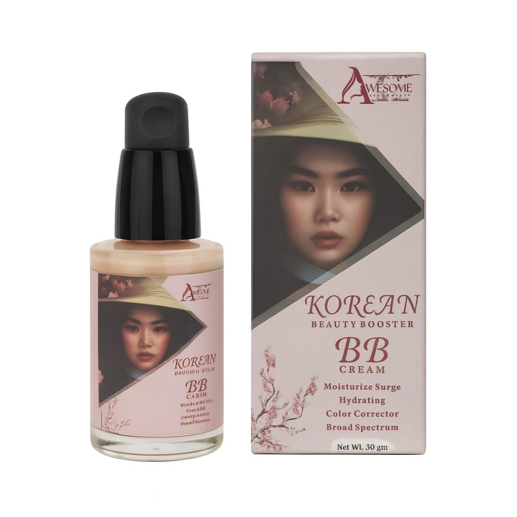 Korean Beauty Booster BB Cream | Hydrating & Moisturizing BB Cream for Women | Color Correcting, Natural Coverage, Broad Spectrum | Lightweight Makeup Base | 30g-image-5