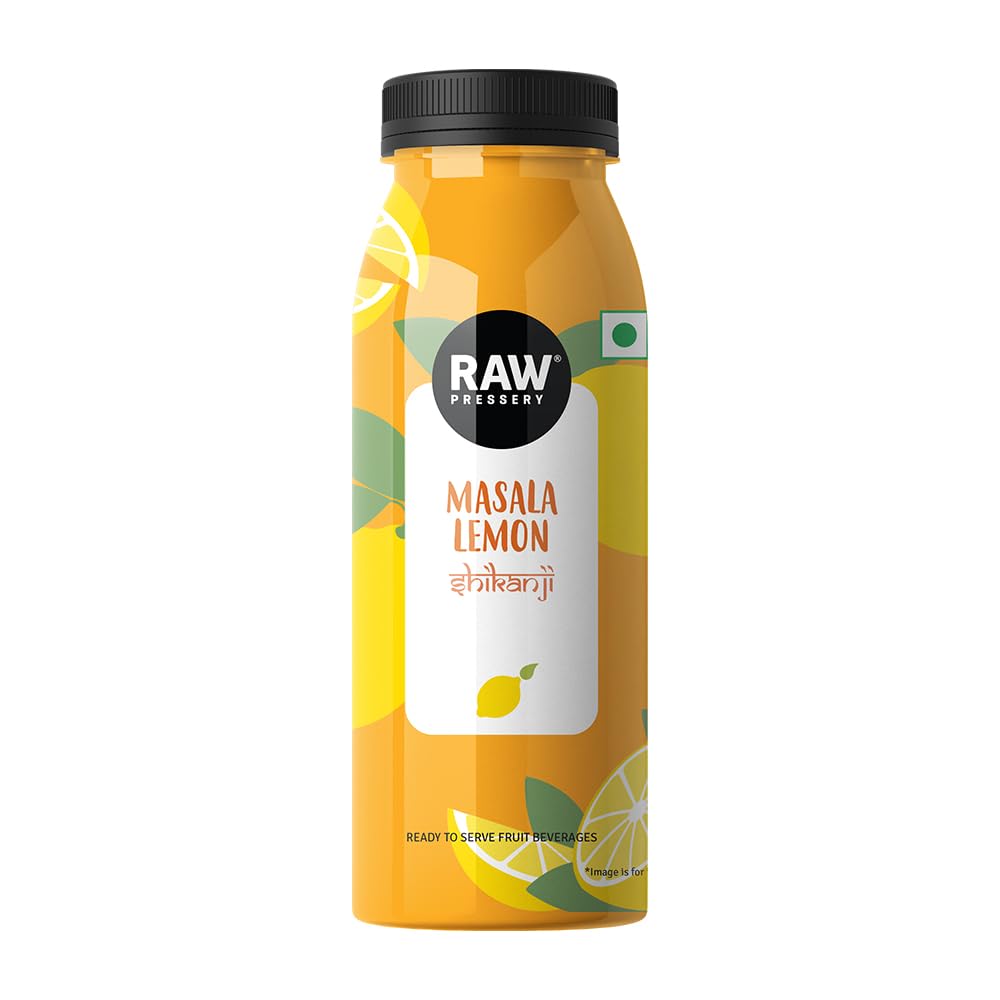 Raw Pressery Masala Lemon 200 ml (Pack Of 6)