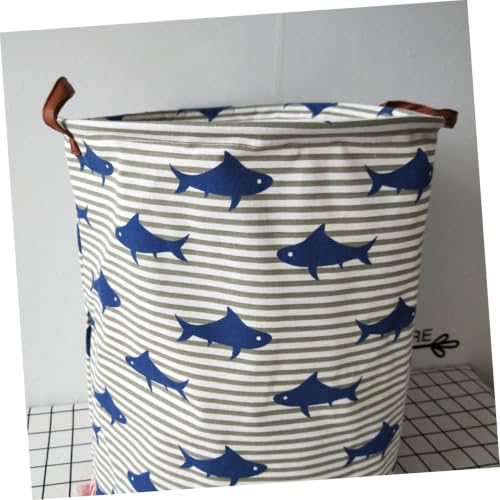 Cesta plegable de lino para ropa sucia y juguetes de baño 7