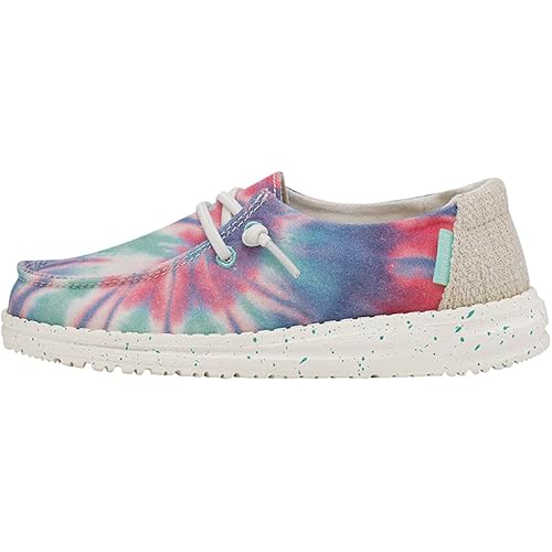 Hey Dude Girl's Wendy Youth Multiple Sizes & Colors | Girl’s Shoes | Girl’s Lace Up Loafers | Lightweight & Comfortable