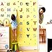 IARTTOP Adorable Animal Alphabet Wall Decal, Educational ABC Wall Sticker for Kids Bedroom Decoration, Lovely Letters Nursery Classroom Wall Art