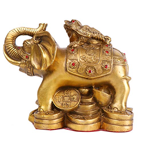 Ornements Feng Shui éléphant et grenouille de richesse pour la maison