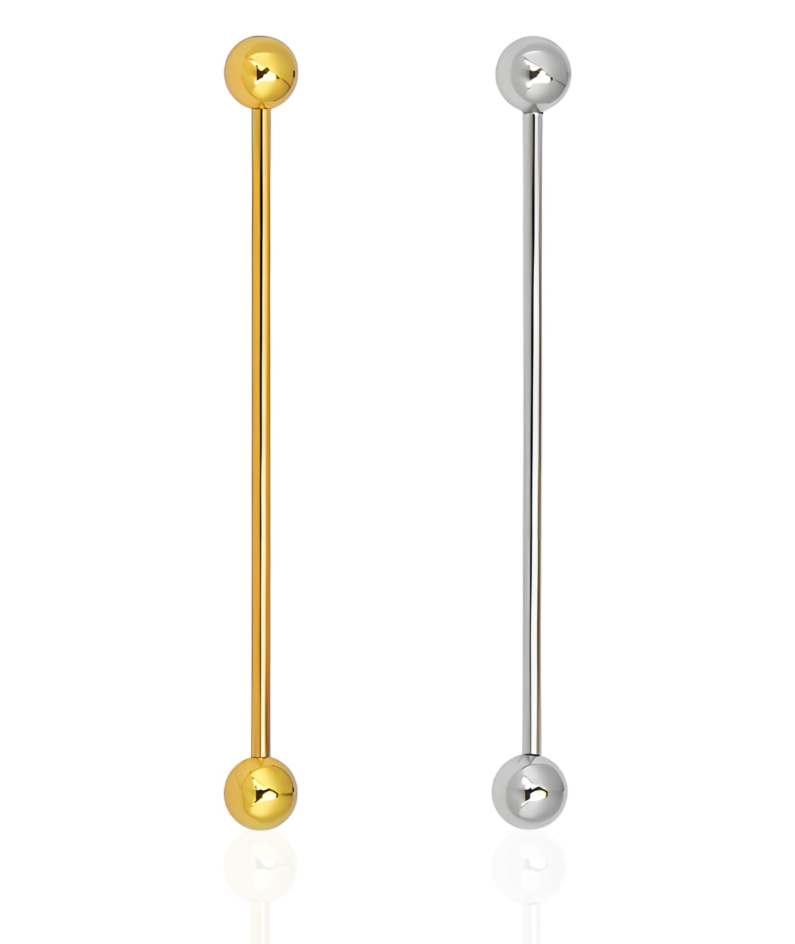 manthan 2 Pcs Tie Pin for Men Formal, Collar Pin Accessories for Man, Stylish Tie Pin for Business Meetings, Wedding Ceremonies, Different Events-picture-35