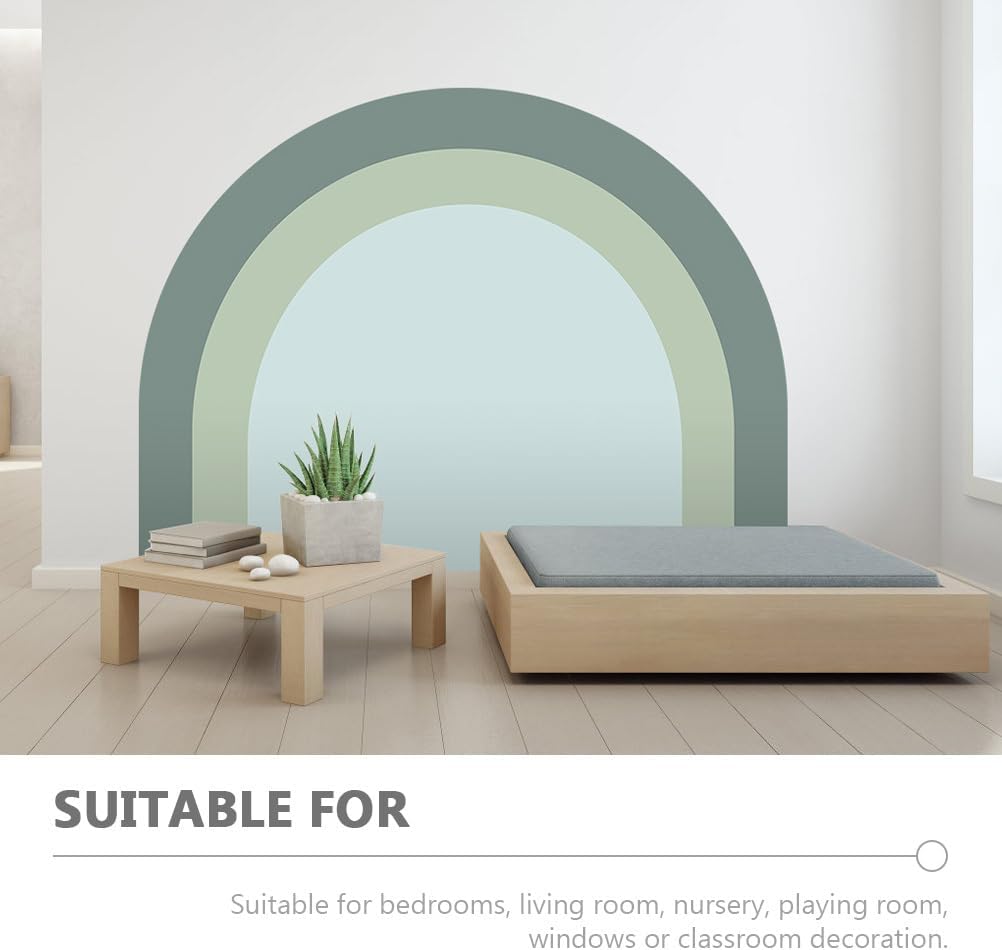 Uonlytech Adhesive Geometric Wall Decal Removable Arch Mural Sticker for Bedroom Material Easy Peel Stick Design Stylish Home Decor for Living Spaces and Nurseries