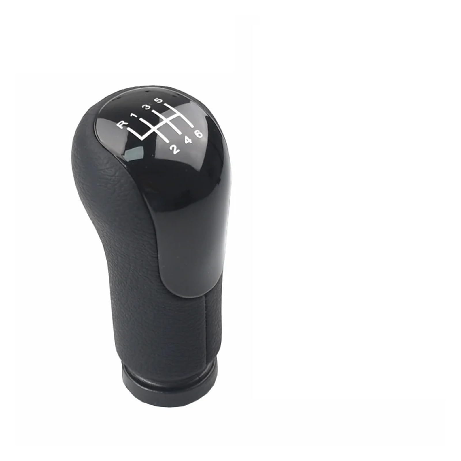 Sauanmnktp 6 Speed Black Gearshift Knob For Fiesta 2002-2007 Gear Shift Knob Lever Shifter