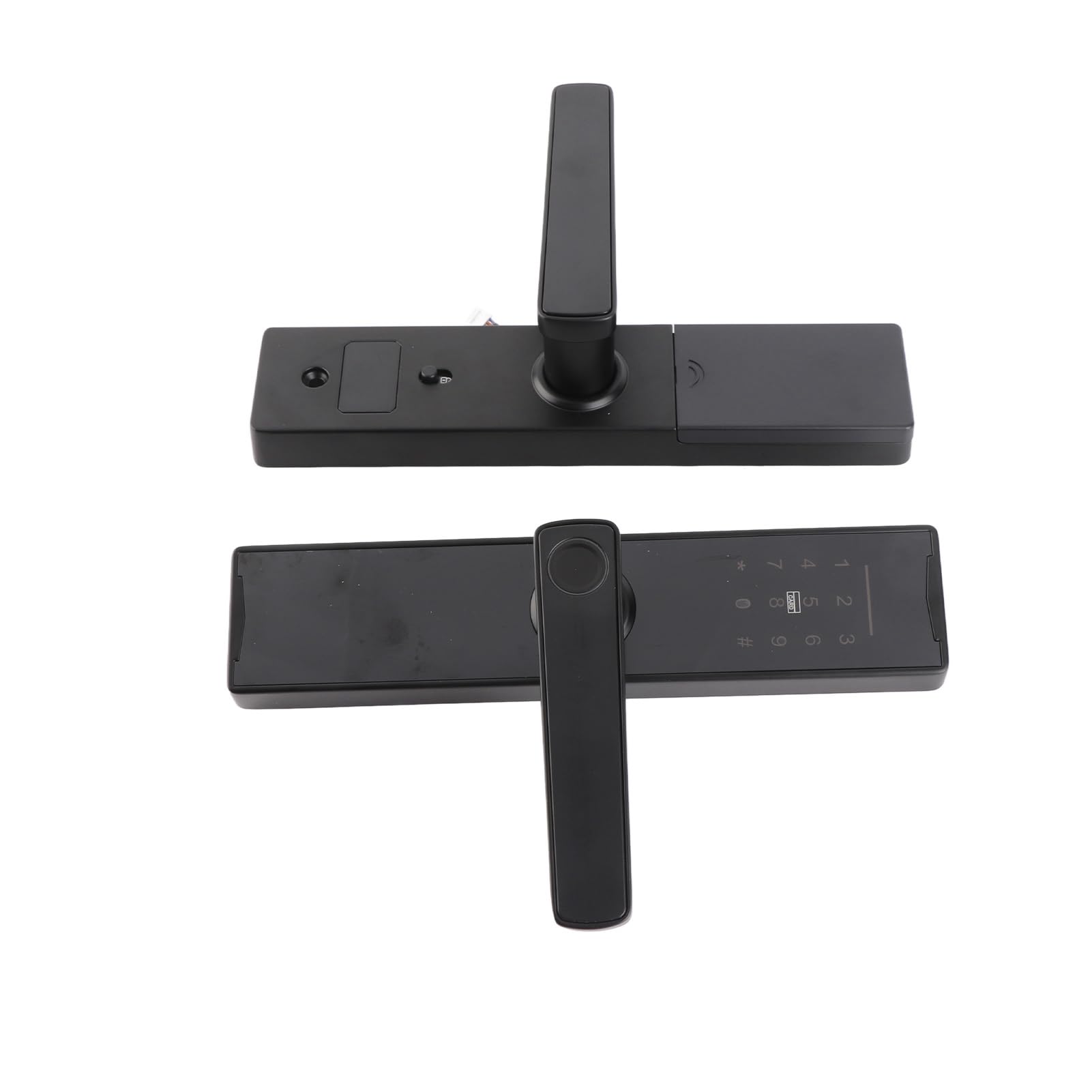 Serrure intelligente de porte numérique, serrure de porte avec clavier avec poignée, serrure de porte électronique d'empreinte digitale, compatible avec l'application Tuya