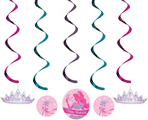 Creative ConvertingPrincess Party Dizzy Danglers 5-Pieces