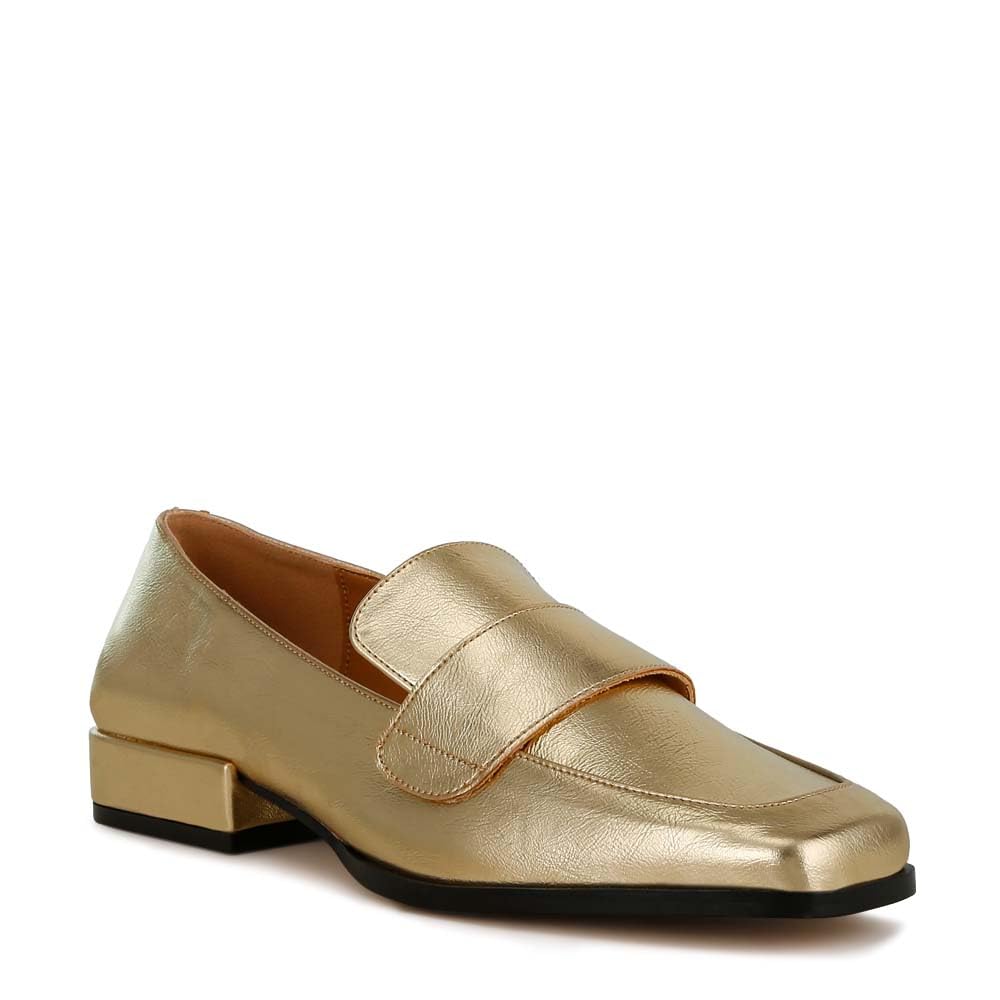 Rag & Co Metallic Penny Loafers-image-10