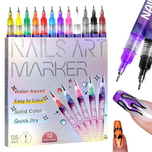 12 Colors Nail Art Pens...