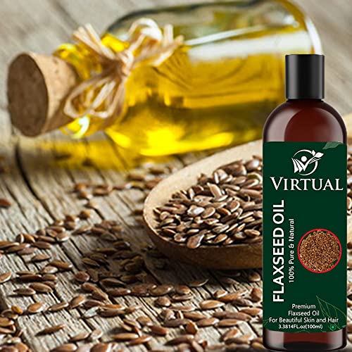 Image of VIRTUAL Pure Essential Oil For Stronger Hair, Body Skin Care, Moisturizing Dry Skin, Eyelash & Nails Cold Pressed Oil With No Mineral & Silicones