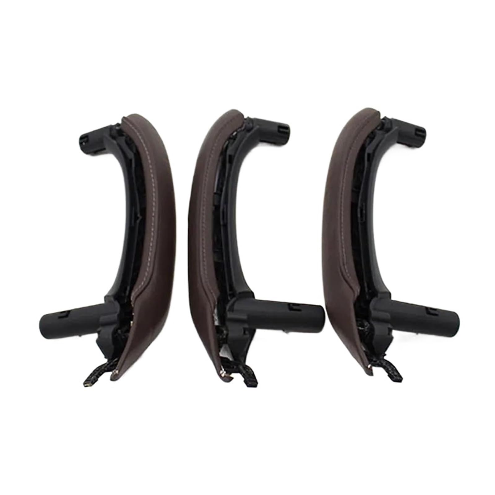 LVXVMOZEOK Interior Door Handle Armrest for X3 for X4 for F25 for F26 2010-2015 6PCS Interior Door Handle Assembly Armrest Master Cover Leather Pull(LHD 6PCS Moka)