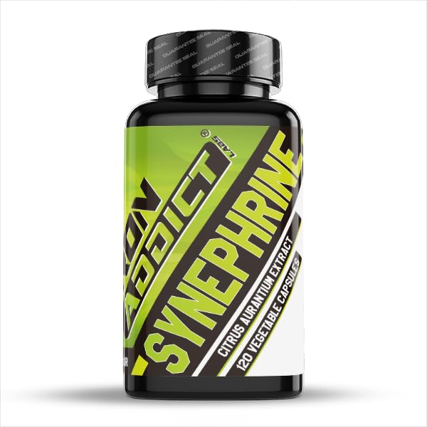 Iron Addict Labs - P Sinefrina - 120 Cápsulas Vegetales - 1 Cápsula al día - Quemagrasas - Pérdida de Peso - Acelera el Metabolismo - Energía