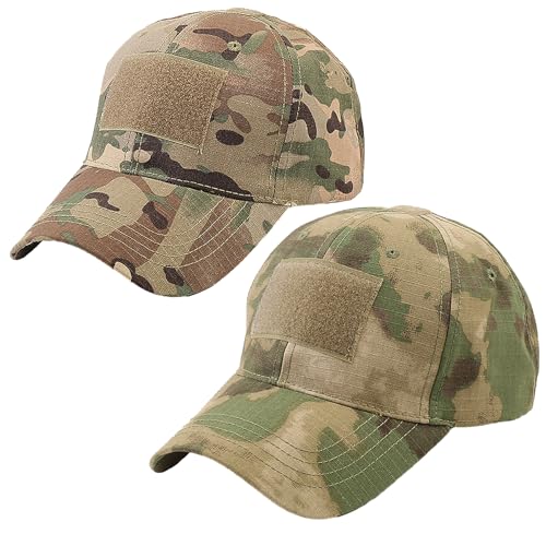 Pack de 4 gorras béisbol camuflaje unisex miniatura 2