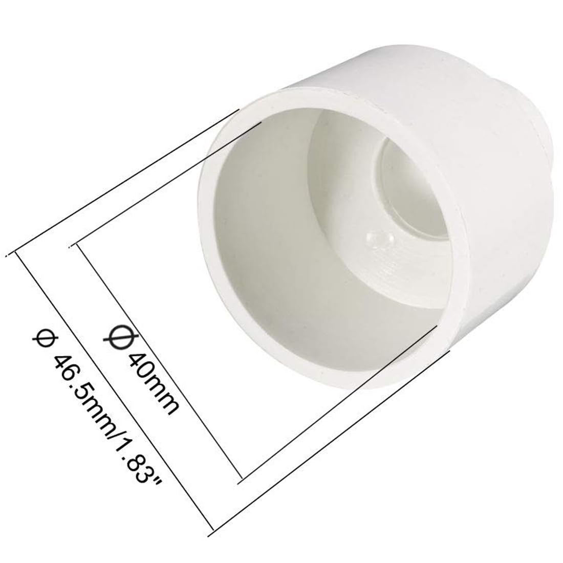 TA-VIGOR 2Pcs PVC DWV Reducing Coupling - Image 2