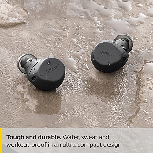 Image of Jabra Elite 7 Active In-Ear Bluetooth Truly Wireless Waterproof Sports In Ear Earbuds With Mic, Active Noise Cancellation, Multipoint Connectivity And Shakegrip, Active Fit - Black