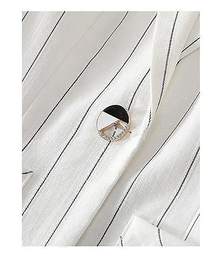 Women's Striped Slim Fit Blazer Women's Large Size Casual Loose Blazer3