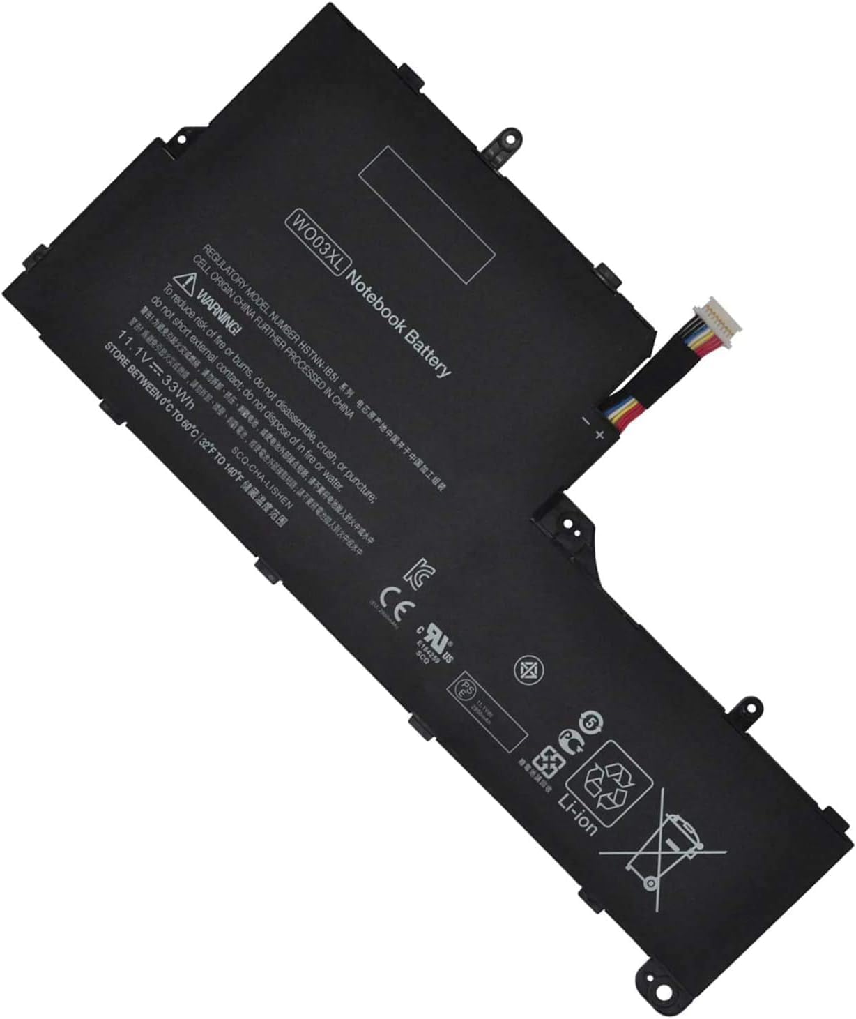BEAH SELLER WO03XL Compatible Laptop Battery Replacement for HP. Split x2 13-M 13-M010DX Tablet Series 725496-171 725496-1B1 725606-001 HSTNN-IB5I 11.1V 33Wh.