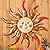 EOORAU Metal Sun Wall Art Decor, 17.3 inch Metal Sun Face Garden Sculptures Statues Wall Art Decorations for Indoor and Outdoor, Room Garden Porch Fence Balcony Patio Decor